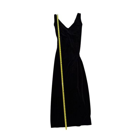 Frederick's of Hollywood Black Sleeveless Velvet Midi Dress Size M - Picture 3 of 6